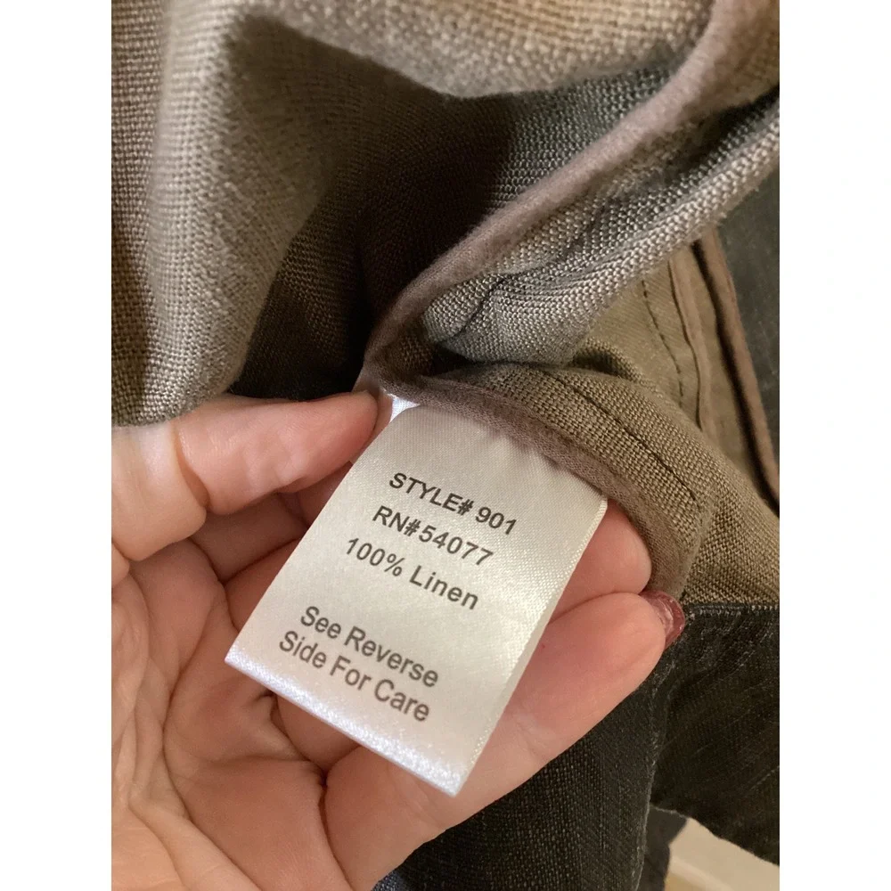 Cabi Linen Jacket XS Charcoal Grey Asymmetrical Ruffle Style 901 Blazer - Picture 5 of 5